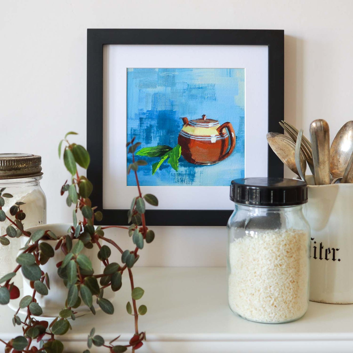Sunday Tea with Marie | Teapot Painting Art Print