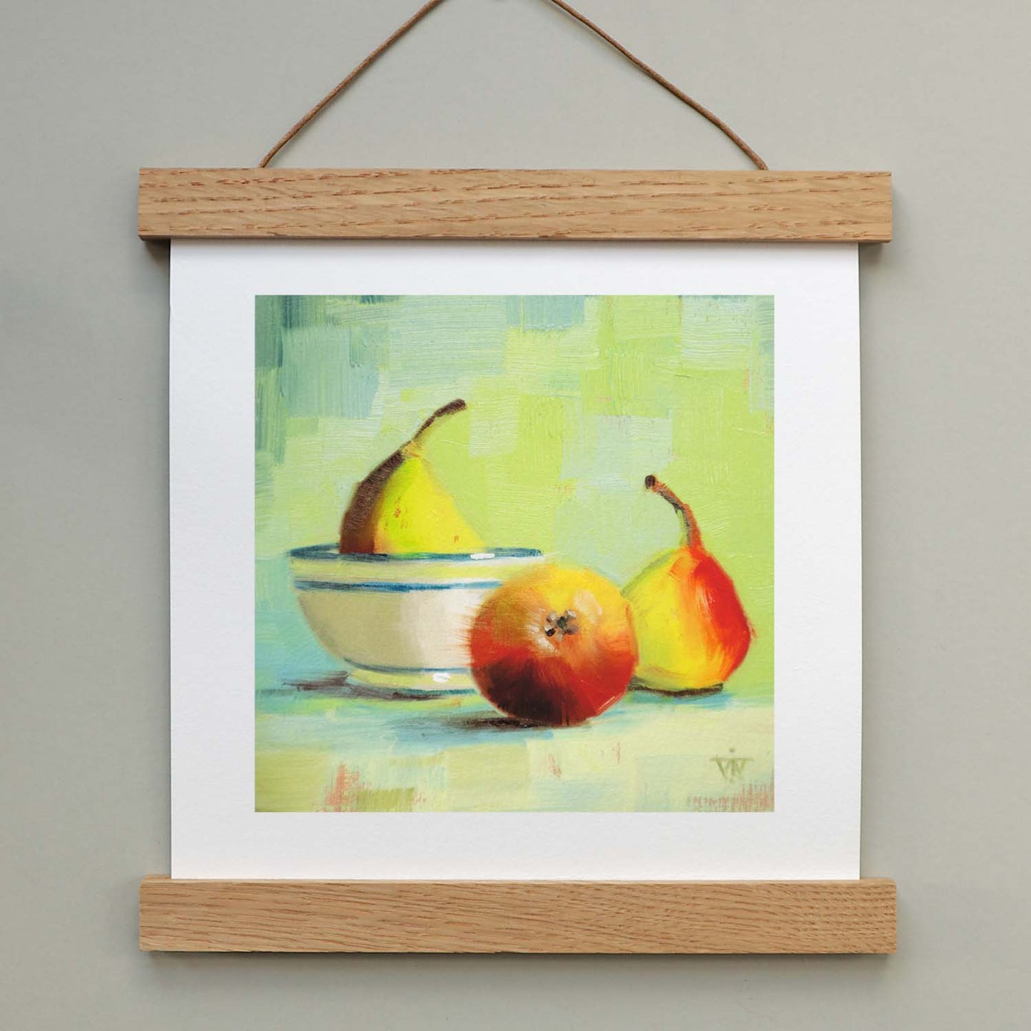 Glistening Autumn Pears | Kitchen Wall Art Print
