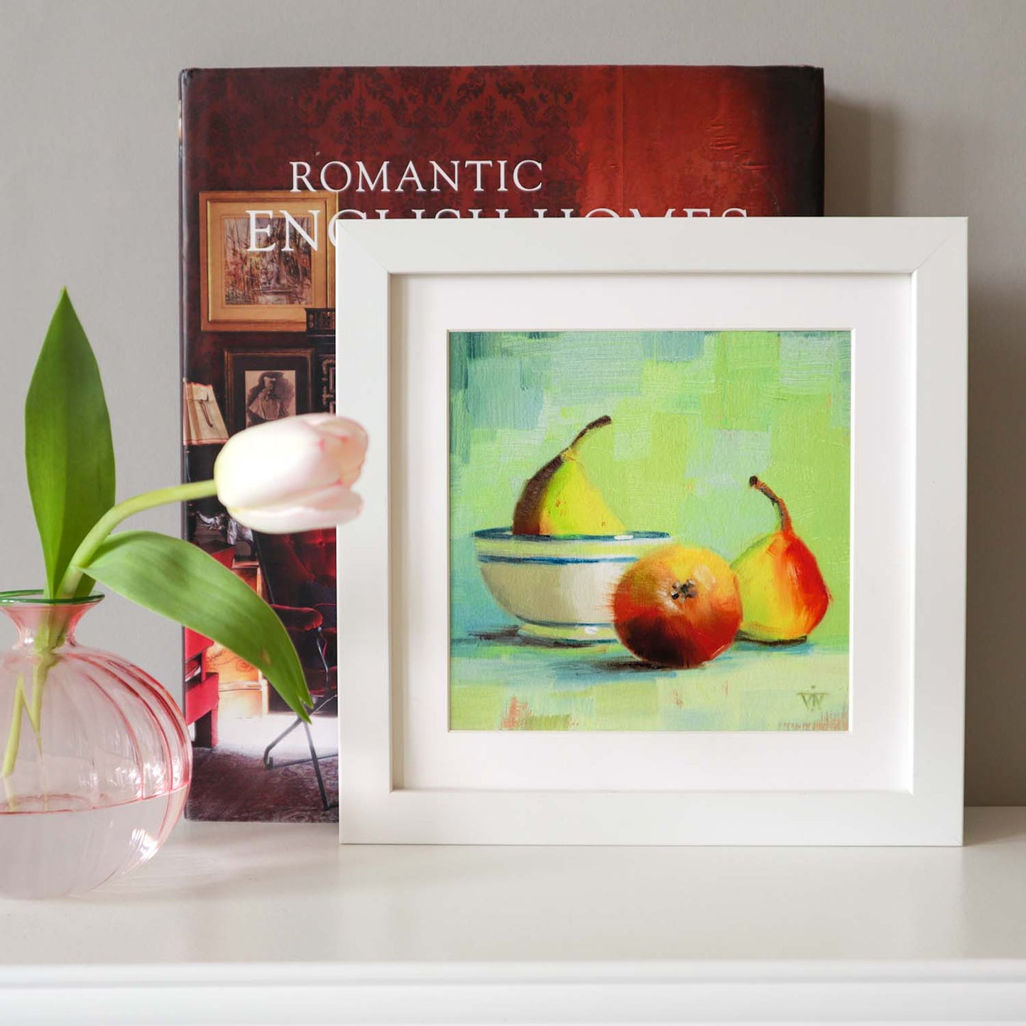 Glistening Autumn Pears | Kitchen Wall Art Print