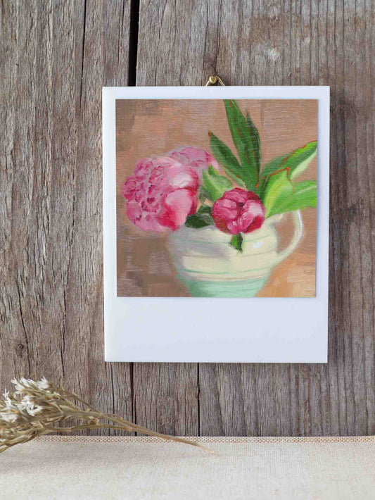 Peonies in Jug Miniature Print