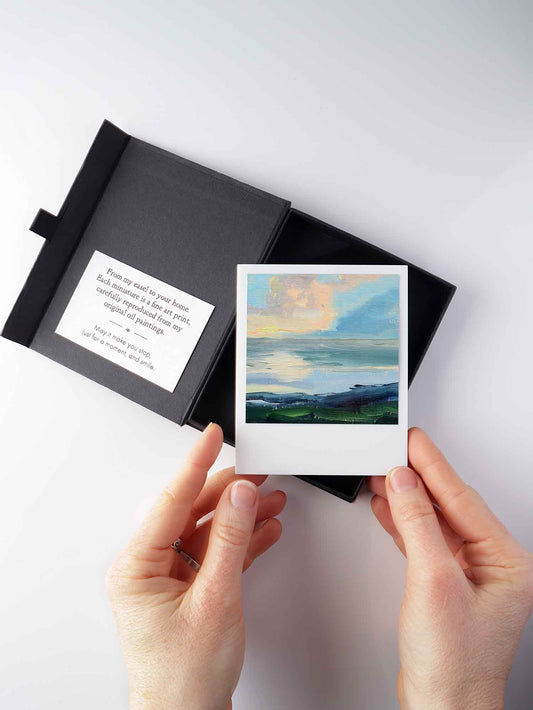 Sunset over the Sea Miniature Print