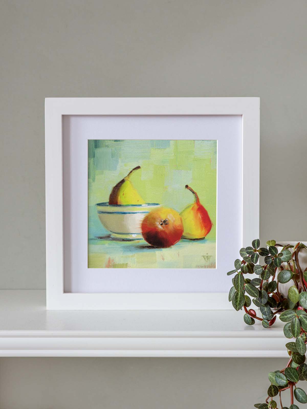 Glistening Autumn Pears | Kitchen Wall Art Print