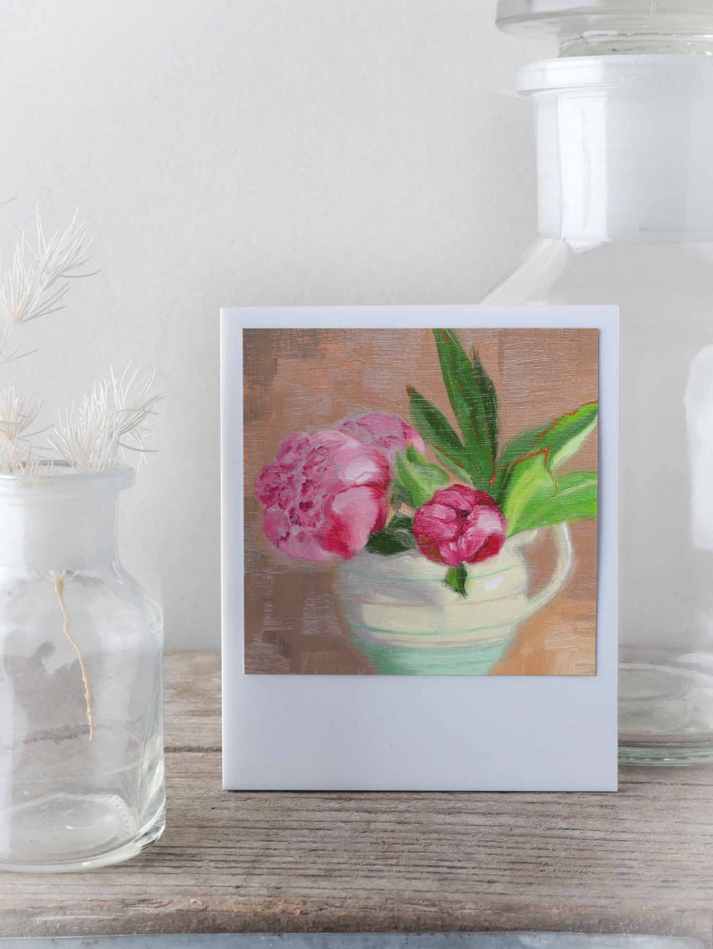 Peonies in Jug Miniature Print