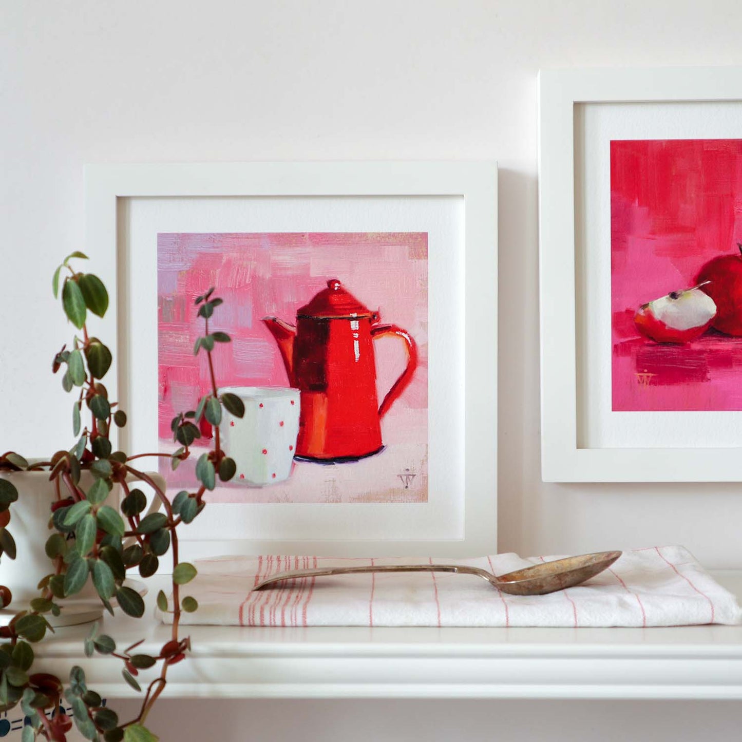 Wall Art Set of 2 | Sunday Morning Coffee & Pink Lady Tranquility