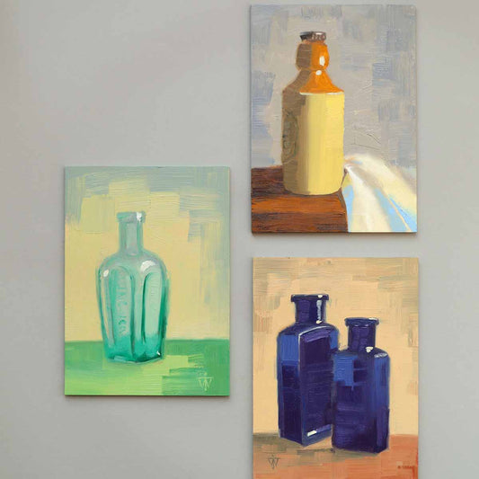 Vintage Bottle Studies | unframed